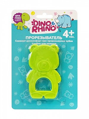 Прорезыватель Мишка Дино и Рино (Dino & Rhino)