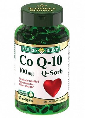 Nature's Bounty (Нэйчес Баунти) Коэнзим Q10 100мг, капсулы 60 шт БАД