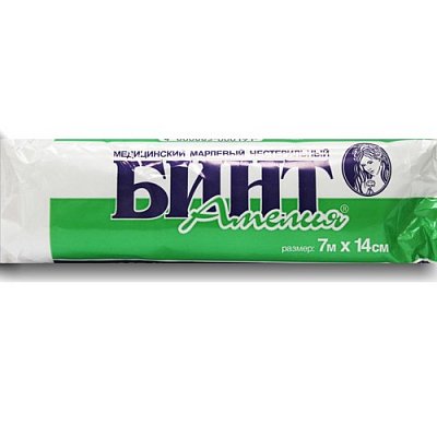 Бинт нестерильный Амелия 7м х14см