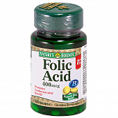 Nature's Bounty (Нэйчес Баунти) Фолиевая кислота 400мкг, таблетки 100 шт БАД, Nature,s Bounty,Inc