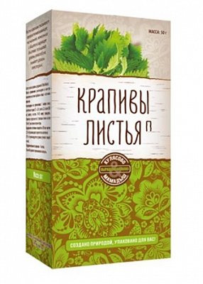 Крапивы листья, пачка 50г БАД