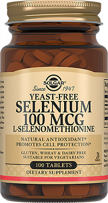 Solgar (Солгар) Селен 100мкг, таблетки 100 шт БАД
