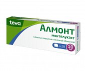 Алмонт, таблетки, покрытые пленочной оболочкой 10мг, 28 шт, Актавис Лтд.