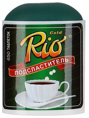 Рио голд (Rio Gold) заменитель сахара, таблетки, 650 шт
