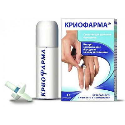КриоФарма, средство для удаления бородавок, аэрозоль, 35мл+12аппликаторов