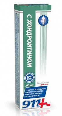 911 Хондроитин гель-бальзам для суставов, 100мл