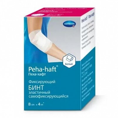 Paul Hartmann (Пауль Хартманн) бинт Пеха-хафт когезивный фиксирующий эластичный 4м х 8cм белый 1 шт