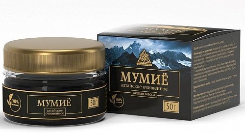 Мумие Алтайский нектар, вязкая масса, 50 г