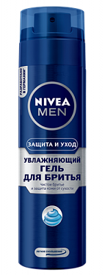 Nivea (Нивея) для мужчин гель для бритья увлажняющий, 200мл