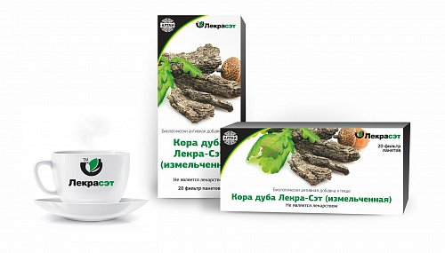 Дуба кора Лекра-Сэт, фильтр-пакеты 1,5г, 20 шт БАД