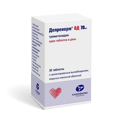 Депренорм ОД, таблетки с пролонгированным высвобождением, покрытые пленочной оболочкой 70мг, 30 шт