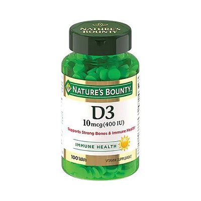 Nature's Bounty (Нэйчес Баунти) Витамин Д3 400МЕ, таблетки 100 шт БАД