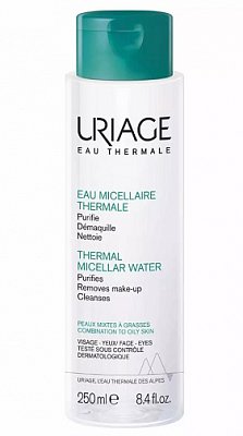 Uriage (Урьяж) мицеллярная вода очищающая для жирной и комбинированной кожи лица, 250мл