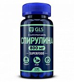 GLS (ГЛС) Спирулина, капсулы массой 400мг, 100шт БАД, Глобал Хелфкеар ООО