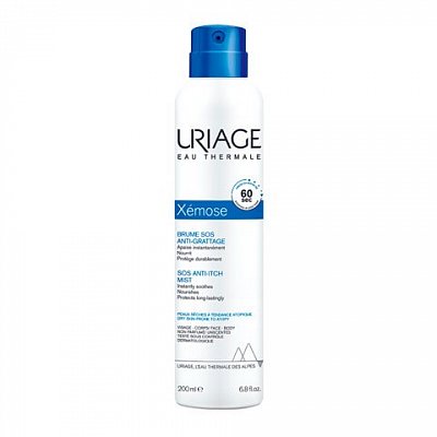 Uriage Xemose (Урьяж Ксемоз) SOS-дымка для лица и тела успокаивающая 200мл