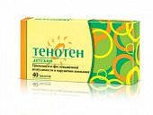 Тенотен детский, таблетки для рассасывания, 40шт, Материа Медика Холдинг НПФ ООО