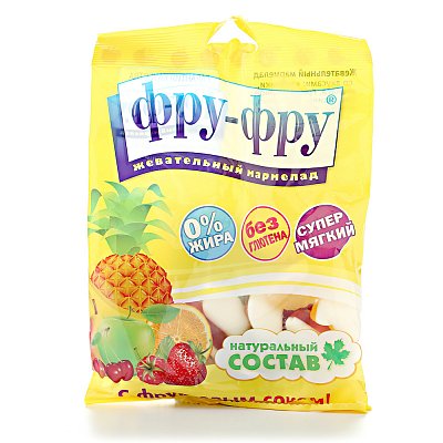 Мармелад Фру-Фру, с натуральным соком фруктовый коктейль, 100г