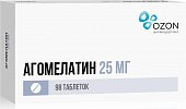 Агомелатин, таблетки, покрытые пленочной оболочкой 25мг, 98 шт, Озон ООО