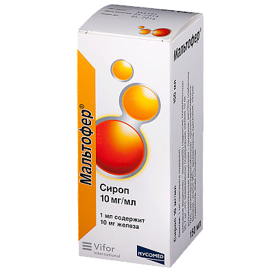 Мальтофер, сироп 10мг/мл, флакон 150мл
