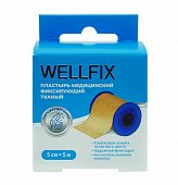 Пластырь Веллфикс (Wellfix) фиксирующий тканый телесный 5х500см, НордеПласт, ООО