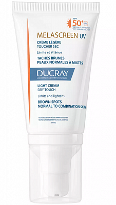 Дюкре Меласкрин (Ducray Melascreen) крем для лица легкий фотозащитный 40мл SPF50+