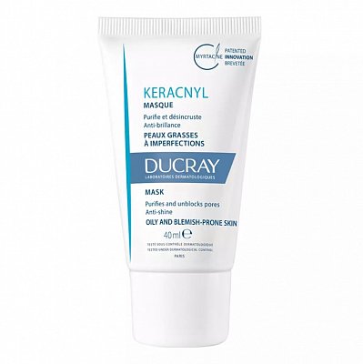 Дюкре Керакнил (Ducray Keracnyl) маска для лица очищающая 40мл