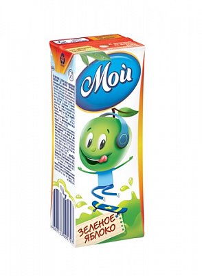 Мой сок зеленое яблоко, 200мл