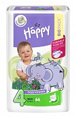 Bella Baby Happy (Белла) подгузники 4 Макси 8-18кг 66 шт, БЕЛЛА, ООО
