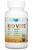 NOW FOODS (Нау Фудс) Ягодный взрыв витамины для детей, таблетки жевательные 1785мг, 120 шт БАД, Now Foods