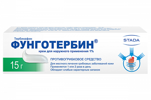 Фунготербин, крем для наружного применения 1%, 15г