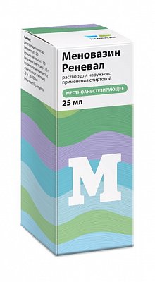 Меновазин-Реневал, раствор для наружного применения, 25мл