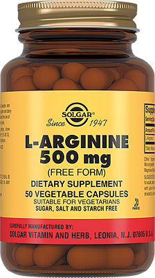 Solgar (Солгар) L-Аргинин 500мг, таблетки 50 шт БАД