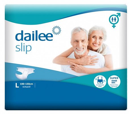 Dailee Super (Дайли Супер) подгузники для взрослых, размер L, 10 шт