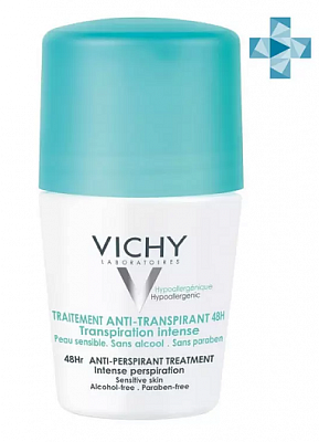 Vichy (Виши) дезодорант шариковый 48часов против избыточного потоотделения регулирующий 50мл