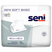 Seni (Сени) Софт Бейсик пеленка 40х60 10шт, Торунский завод перевязочных материалов