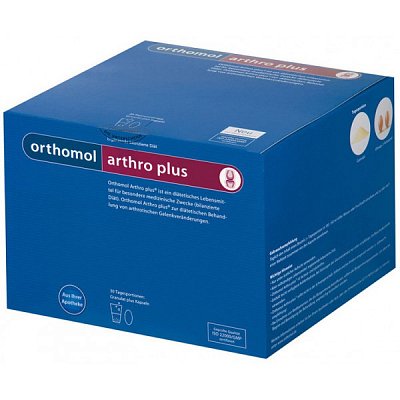 Orthomol Arthro Plus (Ортомол Артро Плюс), саше двойное (порошок+капсулы), 30 шт БАД