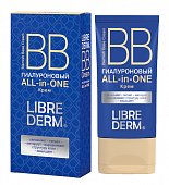 Librederm (Либридерм) Гиалуроновый BB крем ALL-IN-ONE, 50мл, Дина+