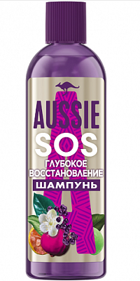 Aussie (Оззи) SOS шампунь для волос глубокое восстановление, 290мл