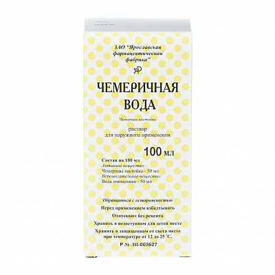 Чемеричная вода, раствор для наружного применения, флакон 100мл