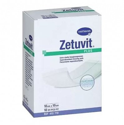 Paul Hartmann (Пауль Хартманн) повязка Цетувит+ с суперабсорбентом 10х10см 10 шт