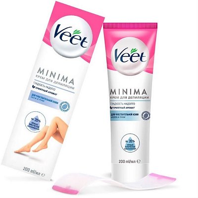 Veet Minima (Вит) крем для депиляции для чувствительной кожи, 200мл