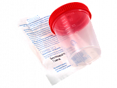 Контейнер для биопроб стерильный 100мл, завинчивающей крышкой, Еврокэп