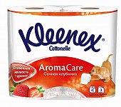 Клинекс (Kleenex) Клин кеа туалетная бумага клубника, рулон 4шт, Кимберли Кларк