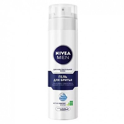 Nivea (Нивея) для мужчин гель для бритья для чувствительной кожи, 200мл