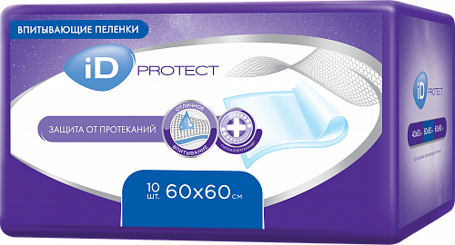 Айди (iD) Protect, пеленки 60х60см, 10 шт