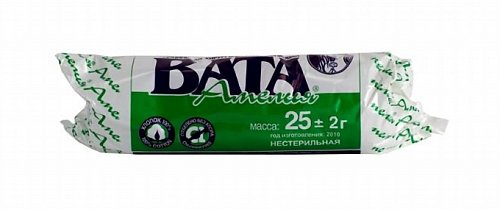 Вата хирургическая нестерильная Амелия, 25г