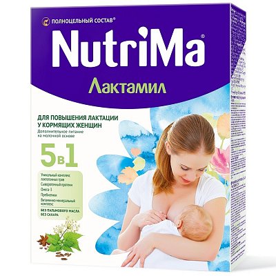 NutriMa Лактамил, напиток для кормящих женщин, 350г