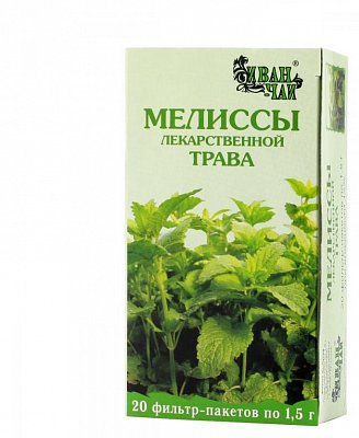 Мелиссы трава, фильтр-пакеты 1,5г, 20 шт