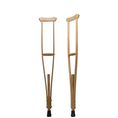 Костыли подростковые с подмышечной опорой деревянные (743П)