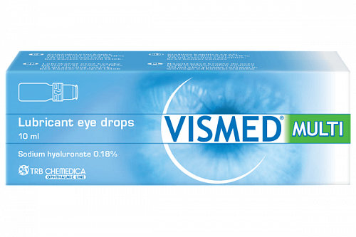 Визмед Мульти, гидрогель офтальмологический 0,18% многодозовый, флакон-капельница 10мл